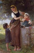 Emile Munier May I Have One Too oil on canvas